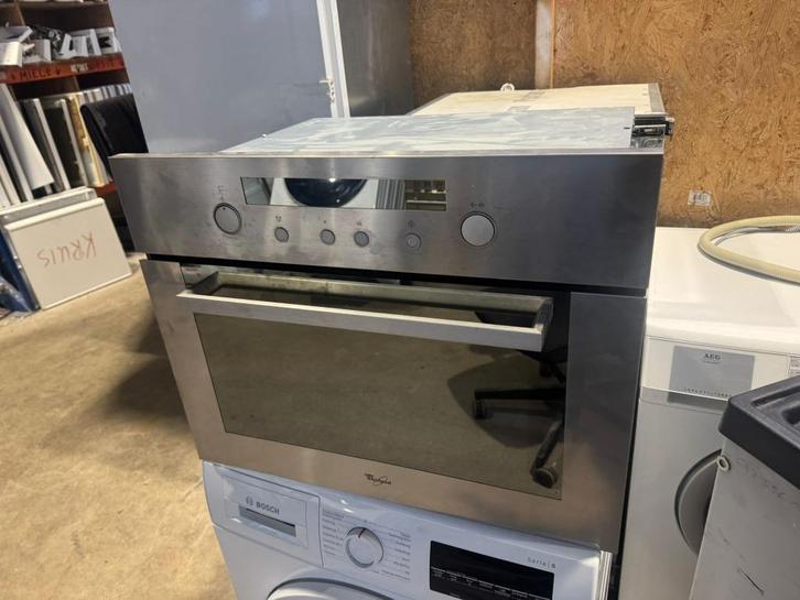 Whirlpool 45 cm combi oven schoon garantie bezorging, Witgoed en Apparatuur, Ovens, Gebruikt, Inbouw, Minder dan 45 cm, Hete lucht