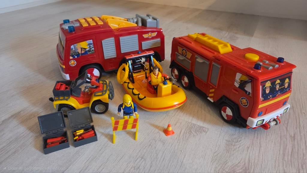 Brandweerman Sam Speelset met Voertuigen en Figuren, Ophalen of Verzenden, Gebruikt, Afstandsbediening