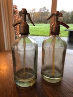 Vingage 2 hele mooie decoratie spuitwater flessen, Antiek en Kunst, Ophalen of Verzenden