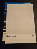 Brochure Volkswagen Golf Syncro 1987, Boeken, Auto's | Folders en Tijdschriften, Ophalen of Verzenden, Zo goed als nieuw, Volkswagen