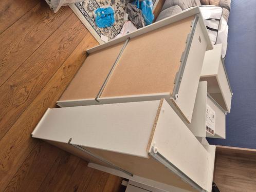 Tweepersoonsbed Brimnes Ikea, Huis en Inrichting, Slaapkamer | Bedden, Gebruikt, Tweepersoons, 160 cm, 200 cm, Hout, Wit, Ophalen