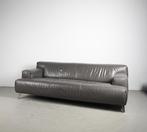 1x Leolux Oscar Bank 3 Zits (210cm) Grijs – Leer, Huis en Inrichting, Niet ingevuld, Gebruikt, Minder dan 75 cm, Niet ingevuld