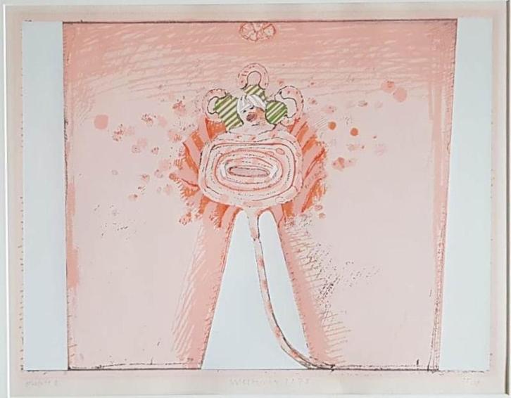Co Westerik (1924) Kleur Zeefdruk "Geboorte II " Ges Gen Ged, Antiek en Kunst, Kunst | Litho's en Zeefdrukken, Ophalen of Verzenden