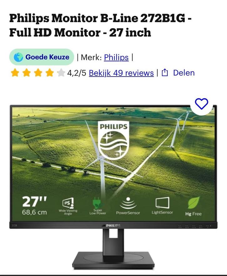 Monitor, Computers en Software, Monitoren, Nieuw, 60 Hz of minder, HDMI, Gaming, In hoogte verstelbaar, Ophalen