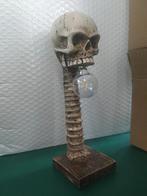 Doodskop Lamp / Skull Schedel Beeld Decor Horror Licht, Ophalen of Verzenden, Nieuw, Minder dan 50 cm