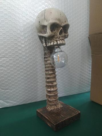 Doodskop Lamp / Skull Schedel Beeld Decor Horror Licht beschikbaar voor biedingen