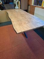 Nieuwe Tafel 240 x 100 cm, HPL, met boomstam effect, H&H, Huis en Inrichting, Ophalen, Overige materialen, 50 tot 100 cm, Vijf personen of meer
