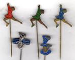 5 speldjes SJOUKJE DIJKSTRA 3 x GOUD 1964 KUNSTRIJDEN (A5), Verzenden, Gebruikt, Overige onderwerpen