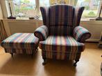 DEM fauteuil met hocker voetstoel op wieltjes, Ophalen, Zo goed als nieuw, 75 tot 100 cm, 50 tot 75 cm