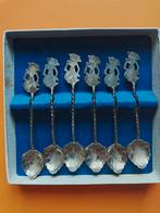 Zes zilveren lepeltjes met figuur, Antiek en Kunst, Ophalen of Verzenden