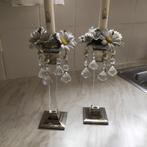 Twee Kandelaars, Huis en Inrichting, Woonaccessoires | Kandelaars en Kaarsen, Ophalen, Overige materialen, 50 tot 75 cm, Zo goed als nieuw