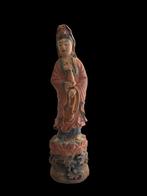 Houten Kwan yin.Bodhisathva. Mededogen, Antiek en Kunst, Ophalen of Verzenden