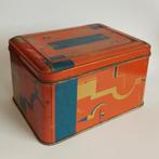 GERMAN BAUHAUS CUBIST GEOMETRIC TIN BOX ART DECO 1925 design, Overige merken, Gebruikt, Ophalen of Verzenden