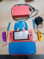 Nintendo Switch Mario Editie Limited! Incl extra controllers, Avontuur en Actie, Gebruikt, Online, Ophalen of Verzenden