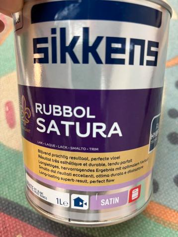 Sikkens Rubbol satura ongeveer witte lak 1liter beschikbaar voor biedingen
