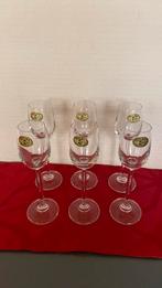 6 bohemia kristallen glazen op voet, Verzamelen, Glas en Borrelglaasjes, Ophalen of Verzenden, Zo goed als nieuw, Overige typen