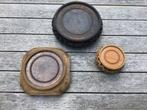 3 Oosterse houten onderzetters voor vazen/beeldjes, Ophalen of Verzenden
