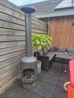 mooie rvs tuinhaard terrashaard houtkachel tuinkachel, Tuin en Terras, Tuinhaarden, Ophalen, Zo goed als nieuw