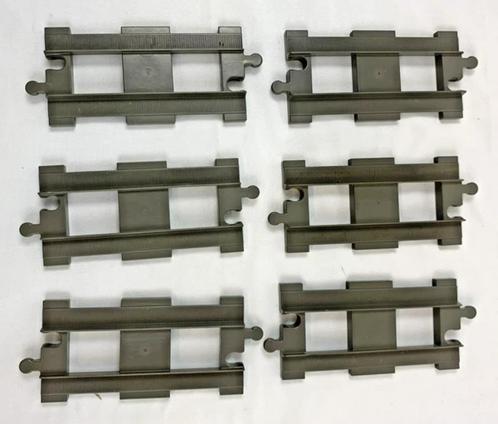 LEGO Duplo rechte rails 6x grijs treinspoor origineel set, Kinderen en Baby's, Speelgoed | Duplo en Lego, Zo goed als nieuw, Duplo