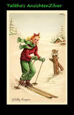 💢💢Pax Steen, Gelukkig Nieuwjaar in de sneeuw (12), Ophalen of Verzenden, 1940 tot 1960, Ongelopen, Feest(dag)