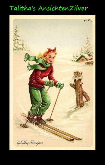 💢💢Pax Steen, Gelukkig Nieuwjaar in de sneeuw (12) beschikbaar voor biedingen