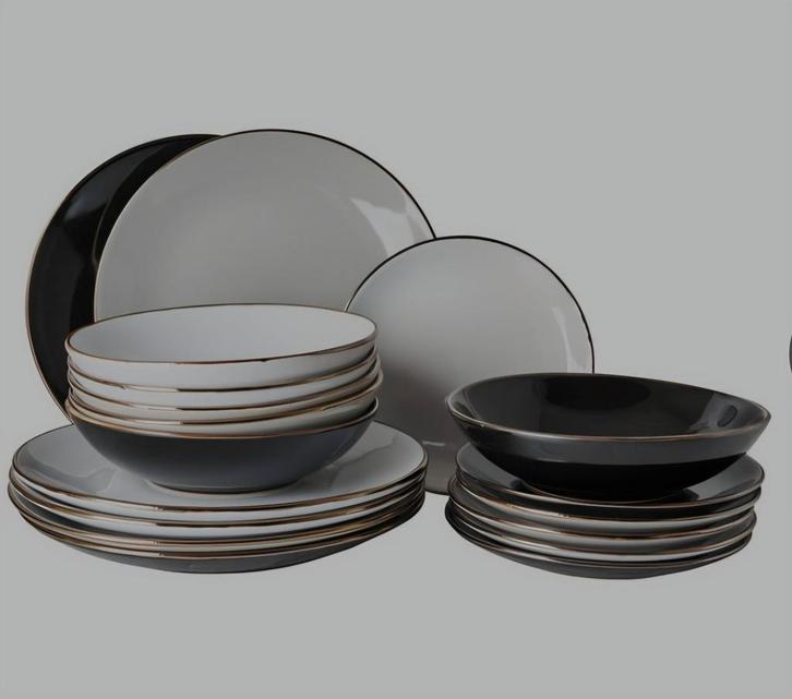 18 delig servies, Huis en Inrichting, Keuken | Servies, Overige stijlen, Porselein, Ophalen