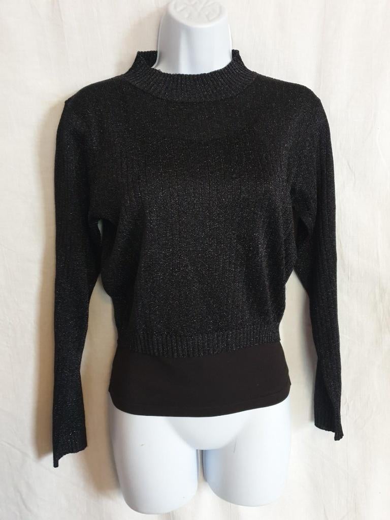 Leuk glittershirt, voor jaren 80 of discofeestje! mt M, Maat 38/40 (M), Carnaval, ., Ophalen of Verzenden