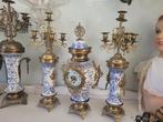 Antieke Franse schouwklok met vazen, Ophalen