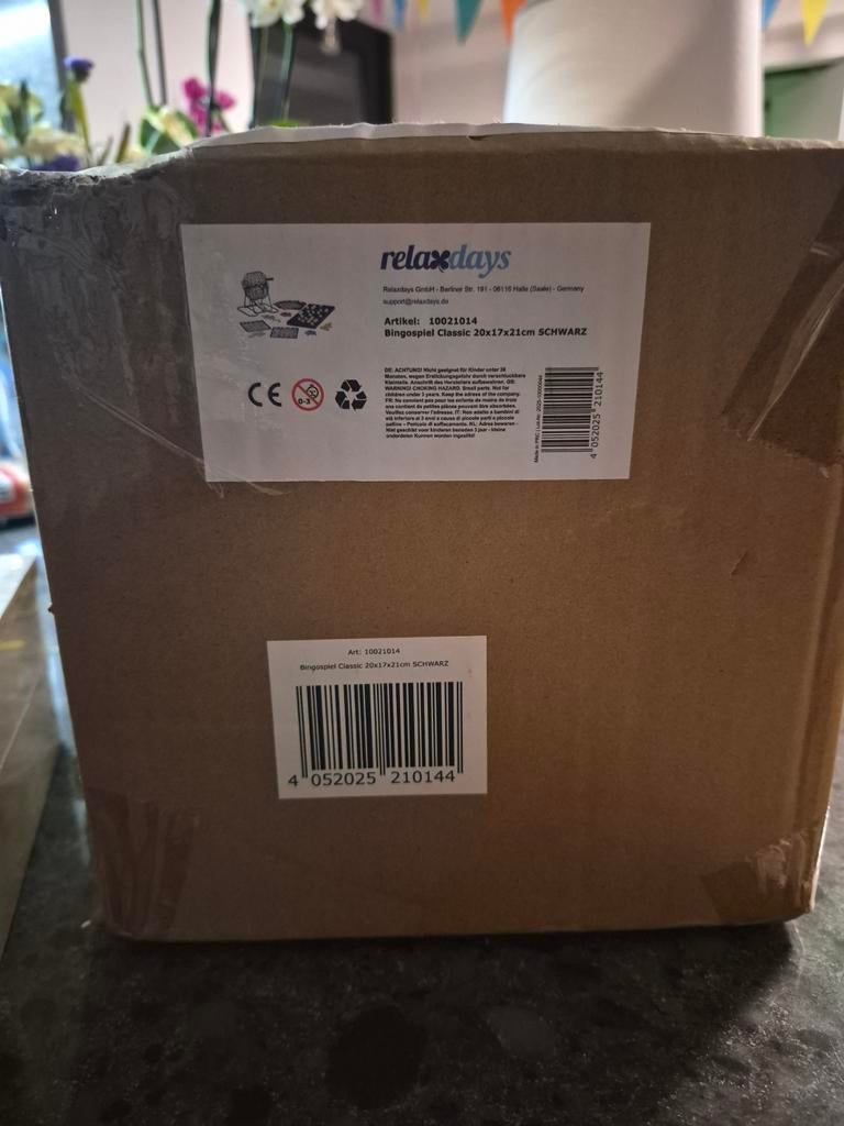 Bingospel Classic 20x17x21cm schwarz, Hobby en Vrije tijd, Gezelschapsspellen | Bordspellen, Vijf spelers of meer, Ophalen of Verzenden