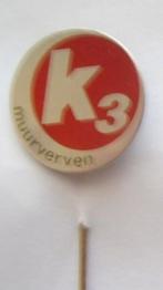 Pin - K3 - muurverven, Verzamelen, Speldjes, Pins en Buttons, Ophalen of Verzenden, Zo goed als nieuw, Merk, Speldje of Pin