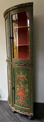 Hindeloopen vitrine / pronk/ hoekkast, Ophalen of Verzenden