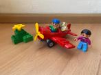 Duplo, rood vliegtuig met poppetjes, set 5592 compleet, Ophalen of Verzenden, Gebruikt, Complete set, Duplo