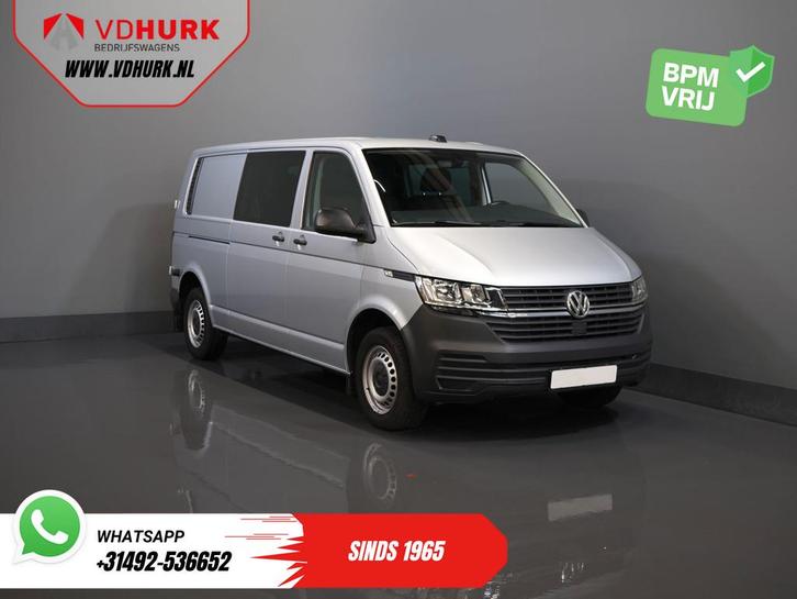 Volkswagen Transporter T6.1 2.0 TDI 150 pk DSG Aut. L2 DC BP, Auto's, Bestelauto's, Bedrijf, Te koop, ABS, Achteruitrijcamera