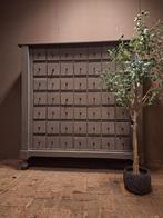 Oude schoolkast apothekerskast ladekast, 5 laden of meer, Ophalen of Verzenden, Zo goed als nieuw, 25 tot 50 cm