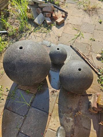 Tuinballen - Set van 3 - steen beschikbaar voor biedingen