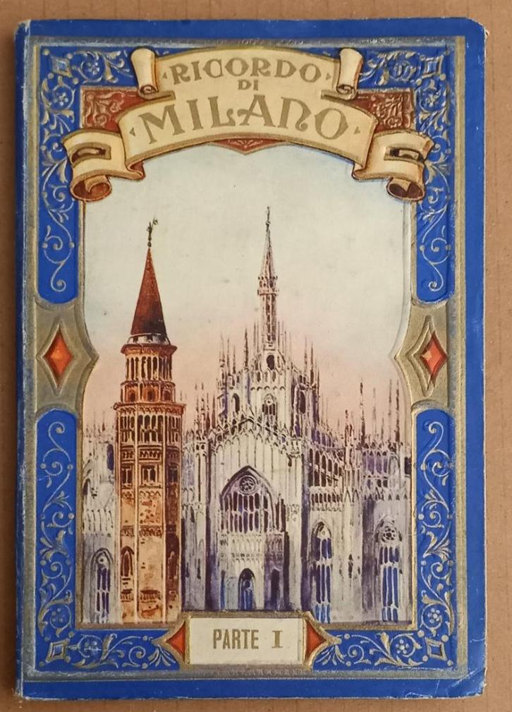 11578 Ricordo di Milano 32 Vedute Leporello Milaan Italië, Antiek en Kunst, Antiek | Boeken en Bijbels, Ophalen of Verzenden