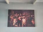 De nachtwacht 115x75 cm canvas, Antiek en Kunst, Kunst | Schilderijen | Abstract, Ophalen