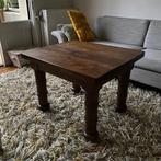 Massieve antieke hardhouten bijzettafel, 45 tot 60 cm, Gebruikt, Frans, Antiek, Mid-century, Rechthoekig