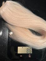 Hairextensions wave pearly white echt haar, Ophalen of Verzenden, Zo goed als nieuw, Pruik of Haarverlenging
