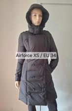 Nieuw Airforce gewatteerde trenchcoat true black XS / EU 34, Airforce, Zwart, Nieuw, Ophalen of Verzenden
