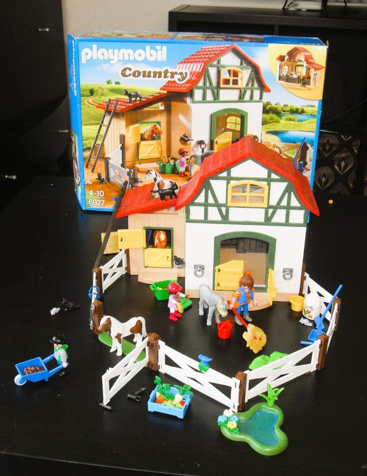 Playmobil Ponypark 6927 Pony Manege, Kinderen en Baby's, Speelgoed | Playmobil, Zo goed als nieuw, Complete set, Ophalen of Verzenden