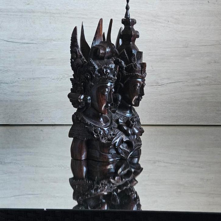 Houten Beeld - Balinese Goden/Koningen, Antiek en Kunst, Kunst | Beelden en Houtsnijwerken, Ophalen