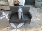 Kinder Tuinstoelen van wicker - 2 stuks, 2 zitplaatsen, Gebruikt, Ophalen of Verzenden, Wicker