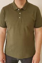 Khaki polo maat M (valt als S), Kleding | Heren, Polo's, Ophalen of Verzenden, Zo goed als nieuw, Maat 48/50 (M), Overige kleuren