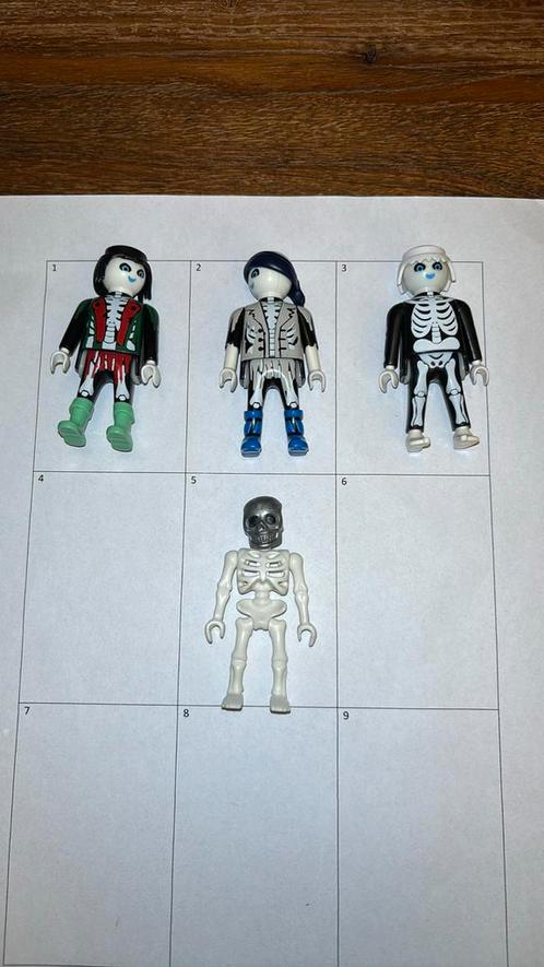 Playmobil losse onderdelen poppetjes skelet spook, Kinderen en Baby's, Speelgoed | Playmobil, Gebruikt, Los playmobil, Ophalen of Verzenden