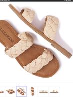 Lazamani leren slippers beige  maat 39 nieuw in doos, Nieuw, Beige, Slippers, Ophalen of Verzenden