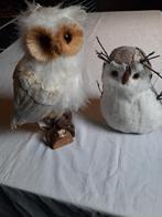 2 leuke  sneeuw uilen maat  29 cm en19 cm, Ophalen of Verzenden