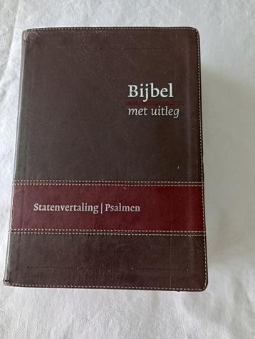 Bijbel met uitleg Statenvertaling /Psalmen omslag kunstleer beschikbaar voor biedingen