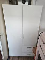 Witte kledingkast, Huis en Inrichting, Kasten | Kledingkasten, Ophalen, 100 tot 150 cm, Zo goed als nieuw, 150 tot 200 cm