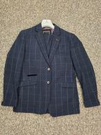 Blauw Geruit Driedelig Kostuum - Zo Goed Als Nieuw, Ophalen of Verzenden, Zo goed als nieuw, Blauw, Sazaam